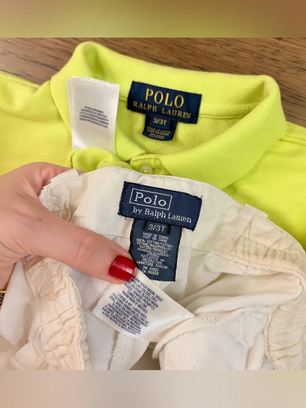 2-3 Years Polo Ralph Lauren Boys Set Polo Shirt Shorts T-Shirt Big Pony Lemon